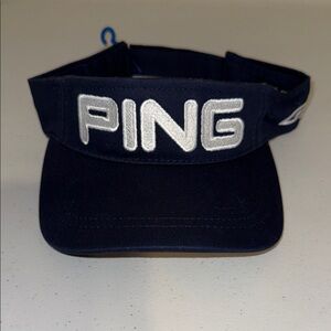 Ping Navy Visor with White Logo
